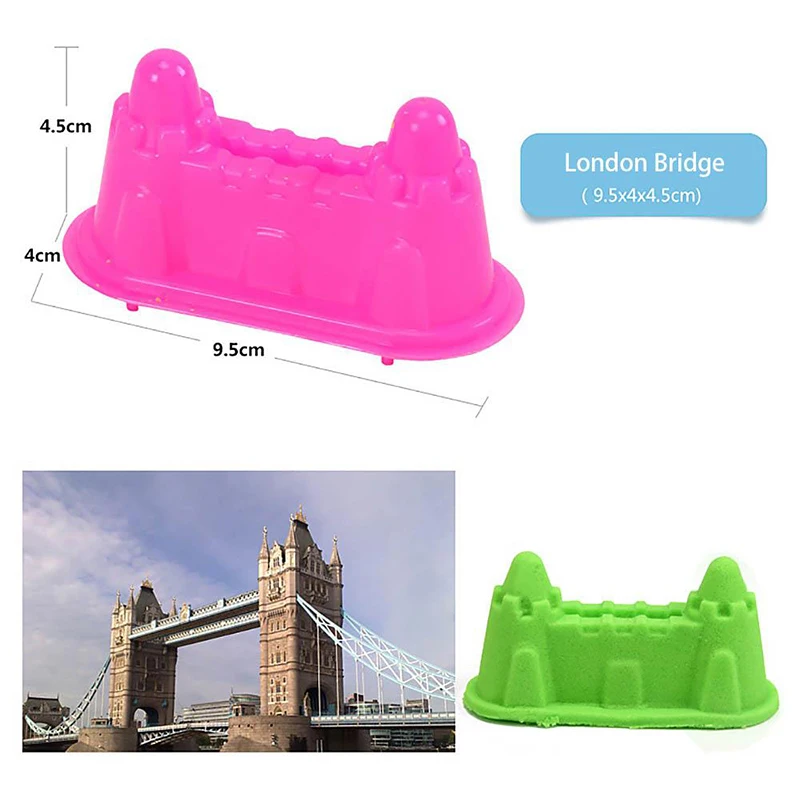 6 шт дети DIY строительные игрушки Мини старинное здание песок замок плесень