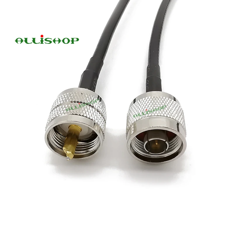 UHF PL259 Male к N Тип мужской косичка LMR-195 Ручной радио RF помощью соединительного кабеля UHF Разъем для подключения N SO239 брюк для мальчиков от 1/3/5/8/10/12/15 м