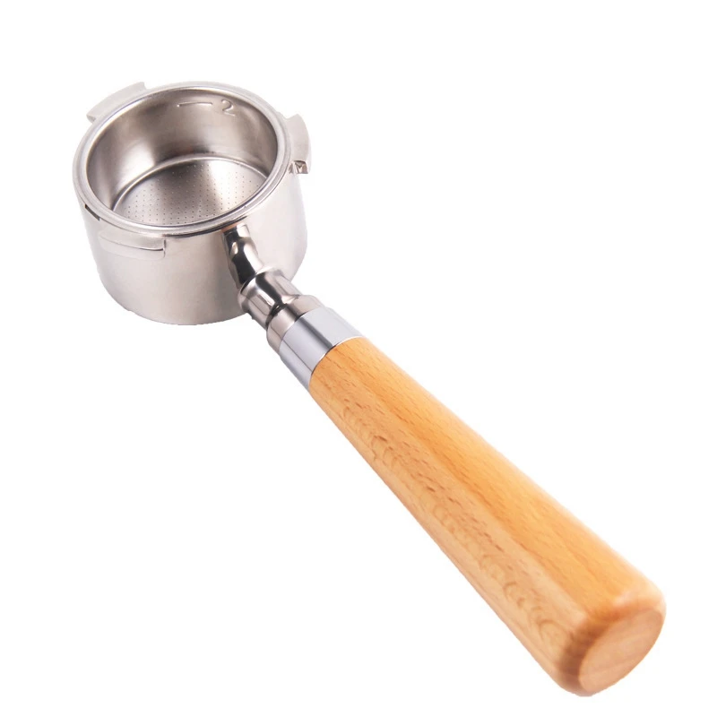 Coffee Bottomless Espresso Coffeeware Set 51mm Basket Wooden Handle Filter Holder |
