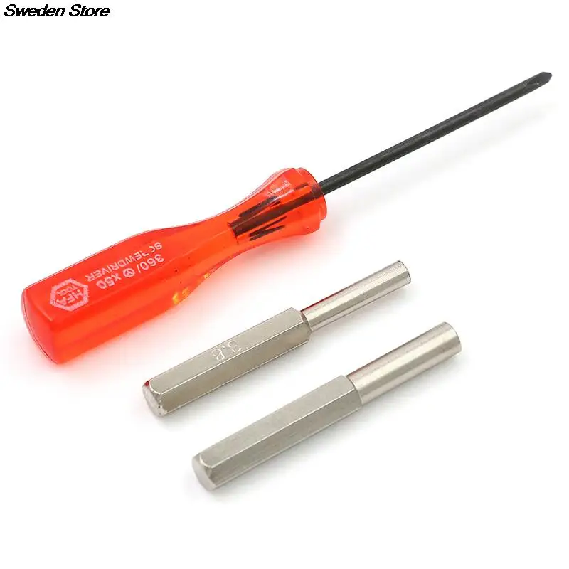 1Set 3.8mm + 4.5mm + Triwing Security Screwdriver Bit Set For NES SNES N64 Game Boy Wii Screw Driver Repair Tools Set