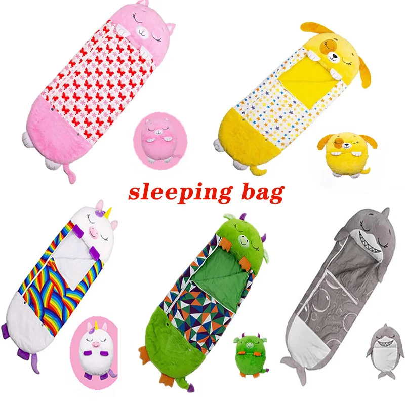 

Спальный мешок, плюшевая подушка для куклы, детское теплое мягкое одеяло, спальный мешок с ленивыми животными для девочек и мальчиков, Детск...