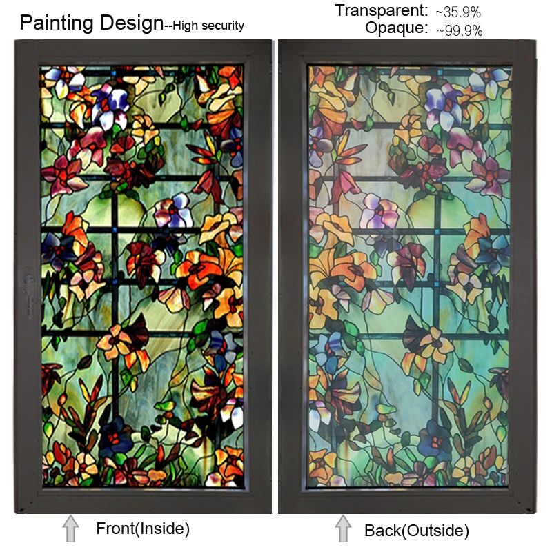 Горный чай цветок безопасность красивая утолщенная электростатическая пленка