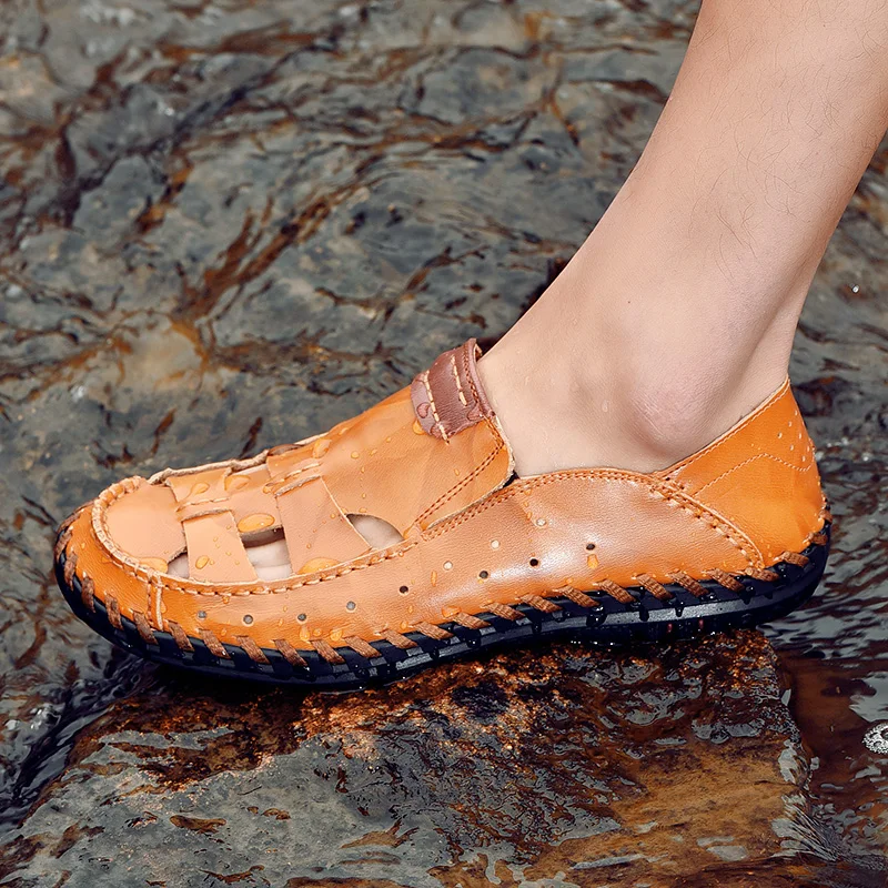 

Safety Sandals Sandalias Cuero Hombre Sandals For Men 2020 Man Verano De Para Work Sandels Summer Outdoor Sandalia Rasteira