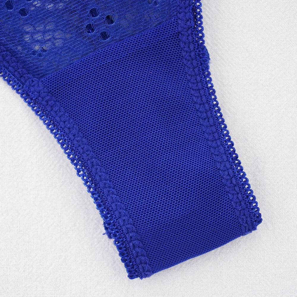 

5Pcs/lot Women Sexy Thong Low-rise Lace Hollow Out Transparent Panties Breathable G String Solid Color Underwear Lingerie