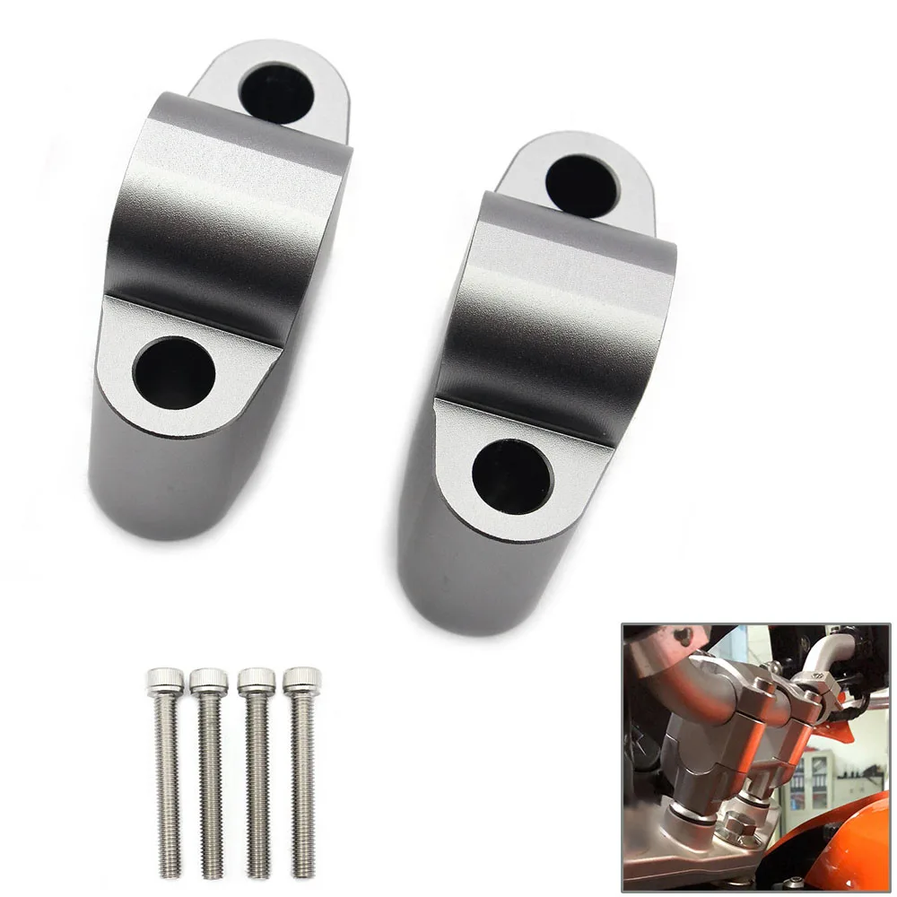 Крепление на руль зажим комплект CNC алюминий для мотоцикла KTM DUKE 125 200 390 2011 2012 2013 2014