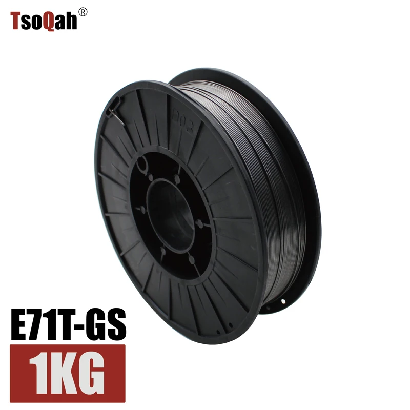 

E71T-GS 0.8mm 1.0mm 1.2mm Gasless Flux Core Mild Steel MIG Welding Wire 1KG Spool