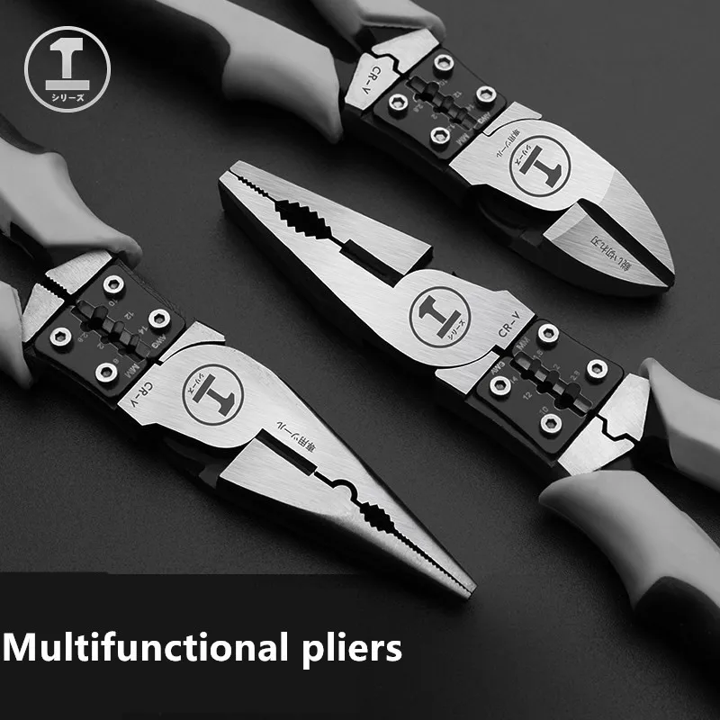 

Multifunctional Wire Pliers / Labor-Saving Vise 7.5/8 Inch Industrial Grade Wire Pliers Manual Pliers Chrome Molybdenum Steel