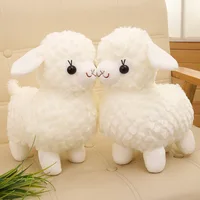 35cm/45cm New Soft White Alpaca Plush Toys Soft Llama Sheep Stuffed Animal Doll for Baby Kids Birthday Christmas Gifts