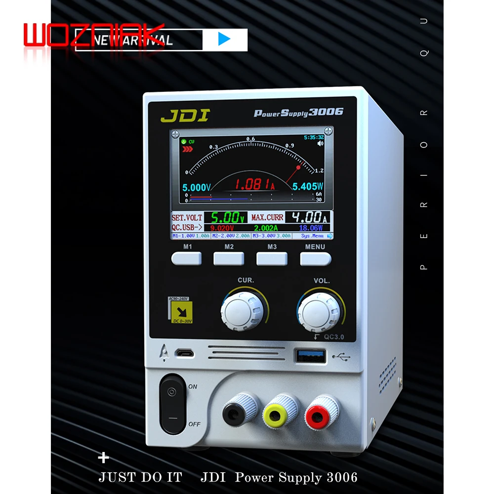 HR3006 30V 6A Intelligent Voltage Regulator Current Power With Fast USB Charging Port Phone Repair Tool Updated from HR1203 | Инструменты