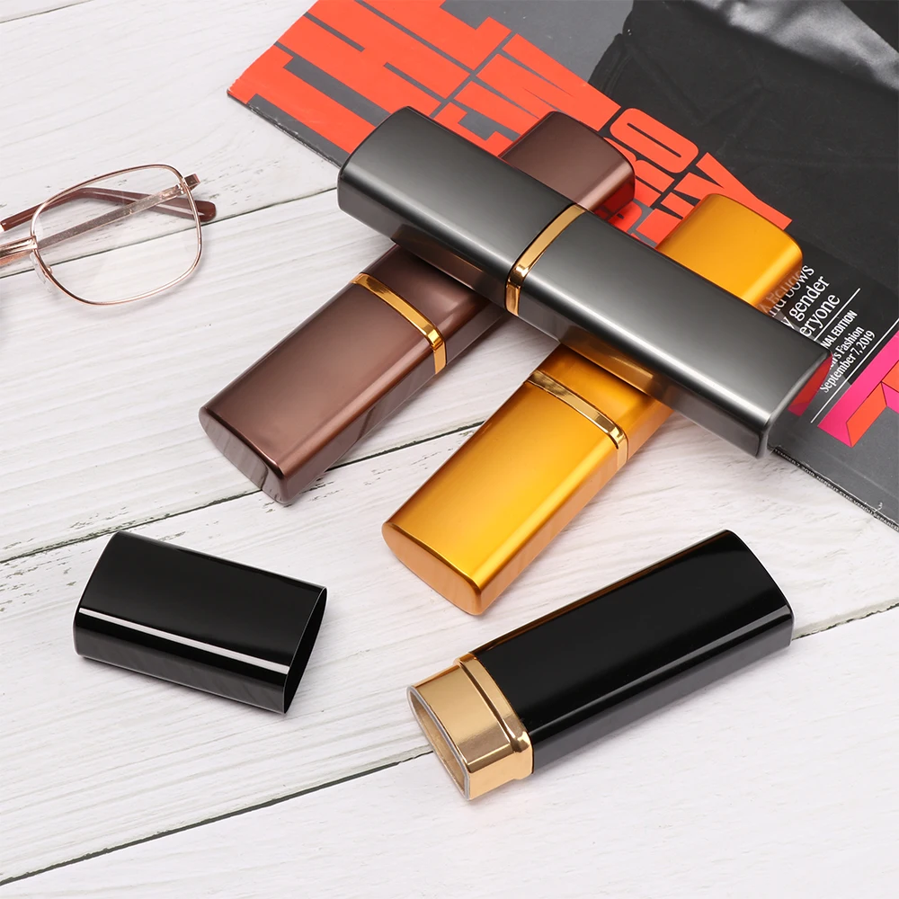 Новинка модный металлический футляр из алюминия для очков женская и Мужская мини