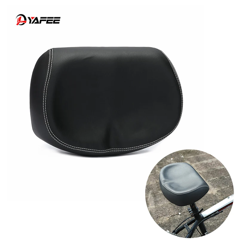 Widen Large Bicycle Saddle Mountain Road MTB Fixed Gear Cycling Cushion Pad Comfortable Bike Seat Synthetic Leather Steel | Спорт и