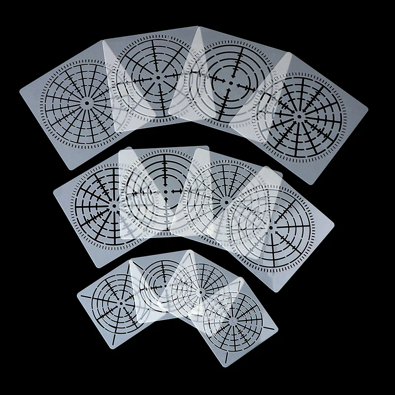 

DIY 12PCS Reusable Mylar Painting Stencils Templates Tools for Craft Furniture Wood Canvas Rocks Fabric Wall Art
