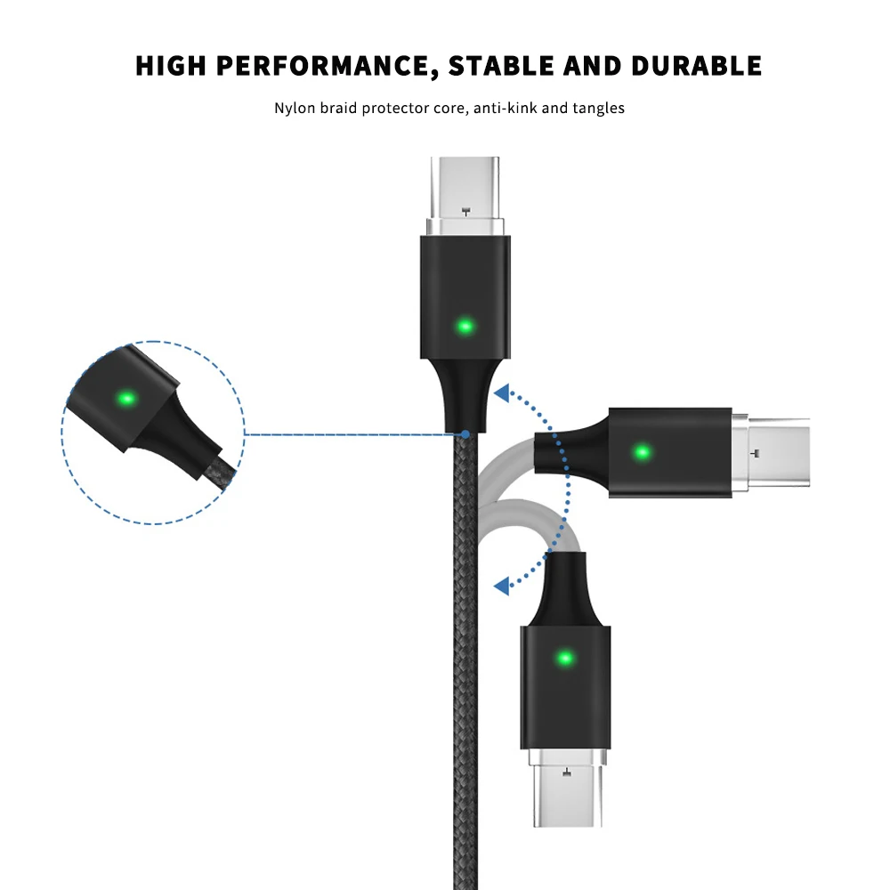 Фото Новый микро Тип USB C Магнитный кабель Магнит для мобильного телефона Быстрый Новый микро Тип USB C Магнитный кабель Магнит для мобильного телефона Быстрый
