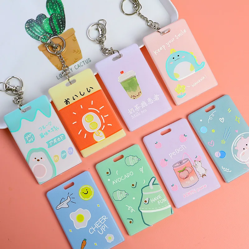 Модный чехол для ключей держатель карт милый мультяшный студенческий кредитный
