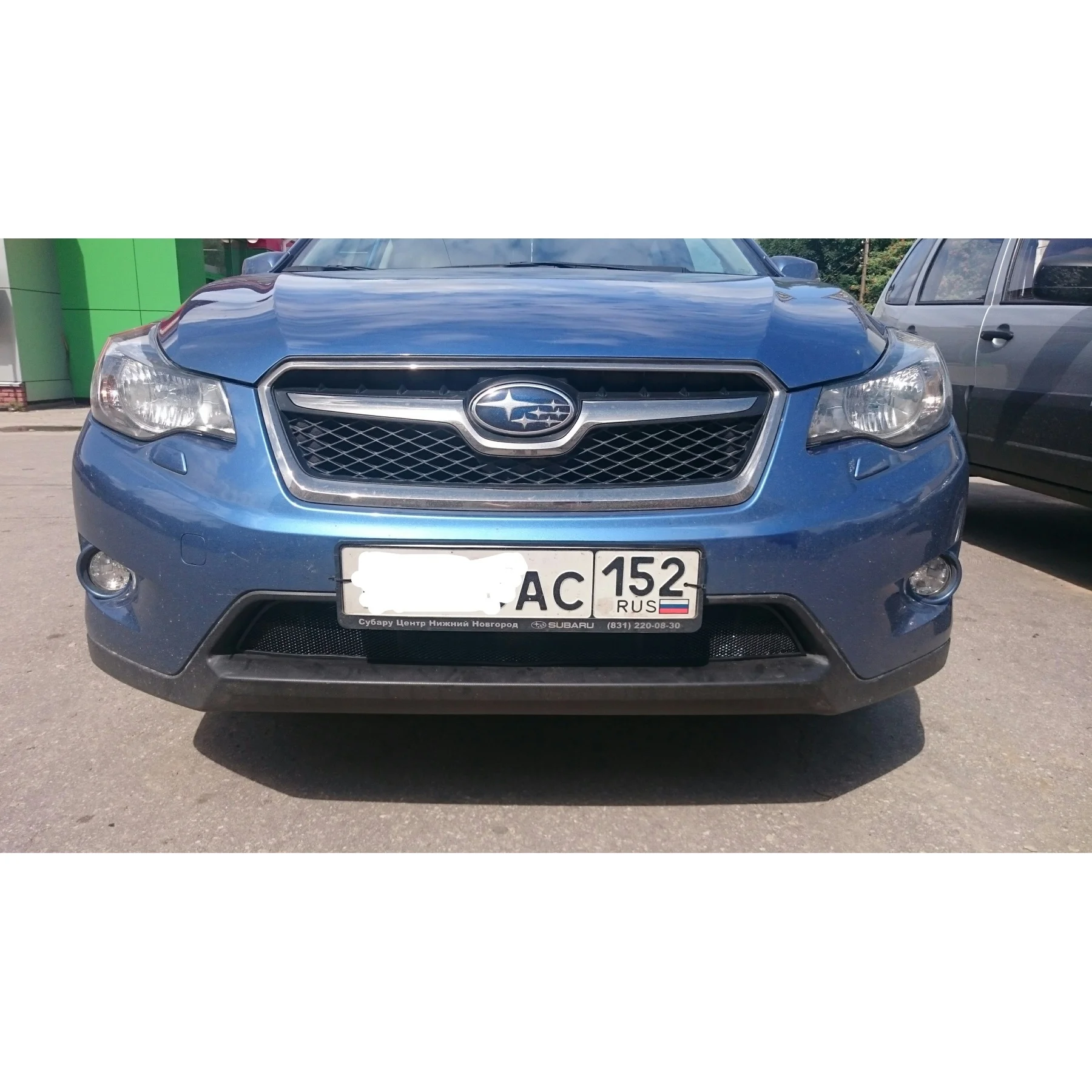 Защитная сетка на решетку радиатора Subaru XV 2011 2012 2013 2014 2015 2016 защита в бампер от