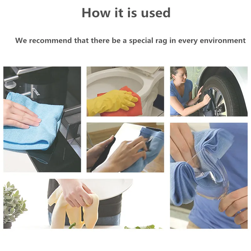 10 шт ткань из микрофибры Брендовое кухонное полотенце цветная салфетка для