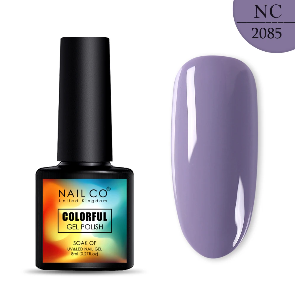 2085 NAILCO, новинка, 8 мл, 130 цветов, светодиодный Гель-лак для ногтей УФ гель для ногтей, салонный домашний лак, Гель-лак, гибридный, впитывающий - Цвет: 2085