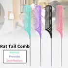 Парикмахерские инструменты для красоты волос, расческа для хайлайтера и хвоста, расческа для укладки волос с Острым Хвостом, триммер для краев, расческа для крысиного хвоста