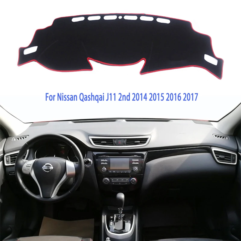 Приборной панели автомобиля чехлы для Nissan Qashqai J11 X-trail T32 космического аппарата изгой коврик тени Pad ковры автомобильные аксессуары