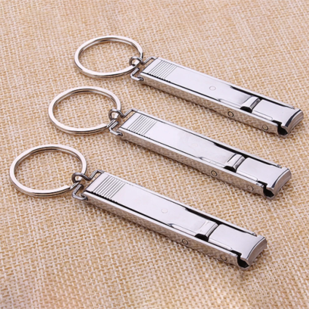 Прочный карман с кольцом для ключей тонкий клипер ногтей Rustproof из нержавеющей