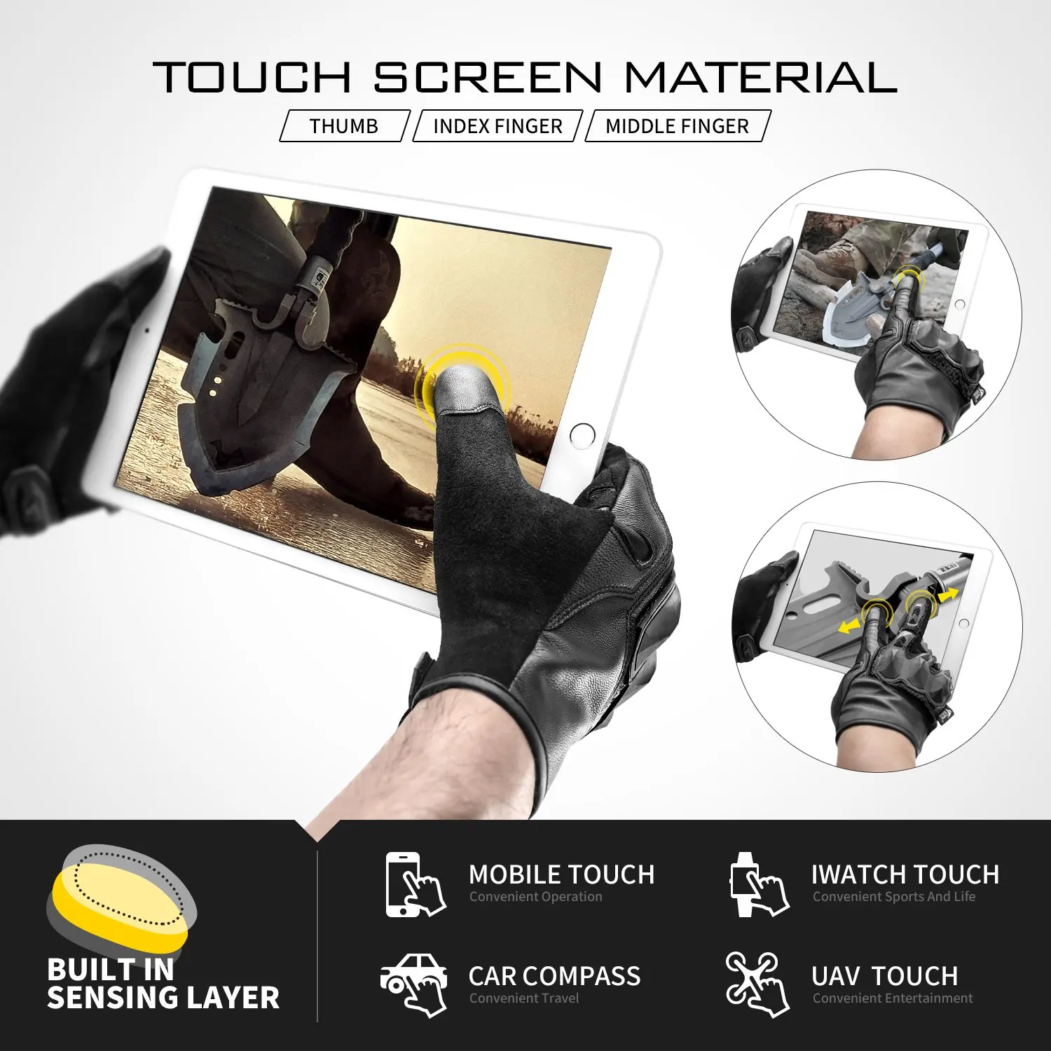 Перчатки защитные для мужчин Военные боевые митенки активного отдыха стрельбы