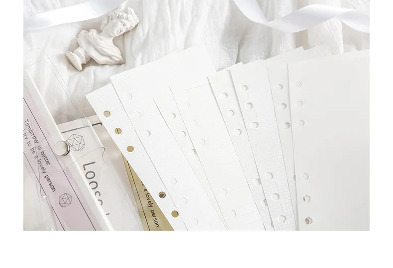 Спираль A6 Bullet Journal, ПВХ покрытие, блокнот с отрывными листами, в сетку, в горошек, обратно в школу, товары для студентов, для письма, офиса, стационарный подарок