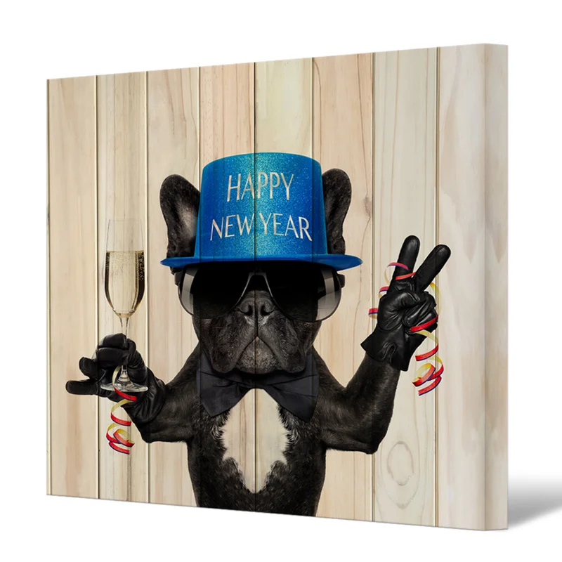 Цельнокроеное платье забавные плакаты с изображениями собак и принты Гостиная