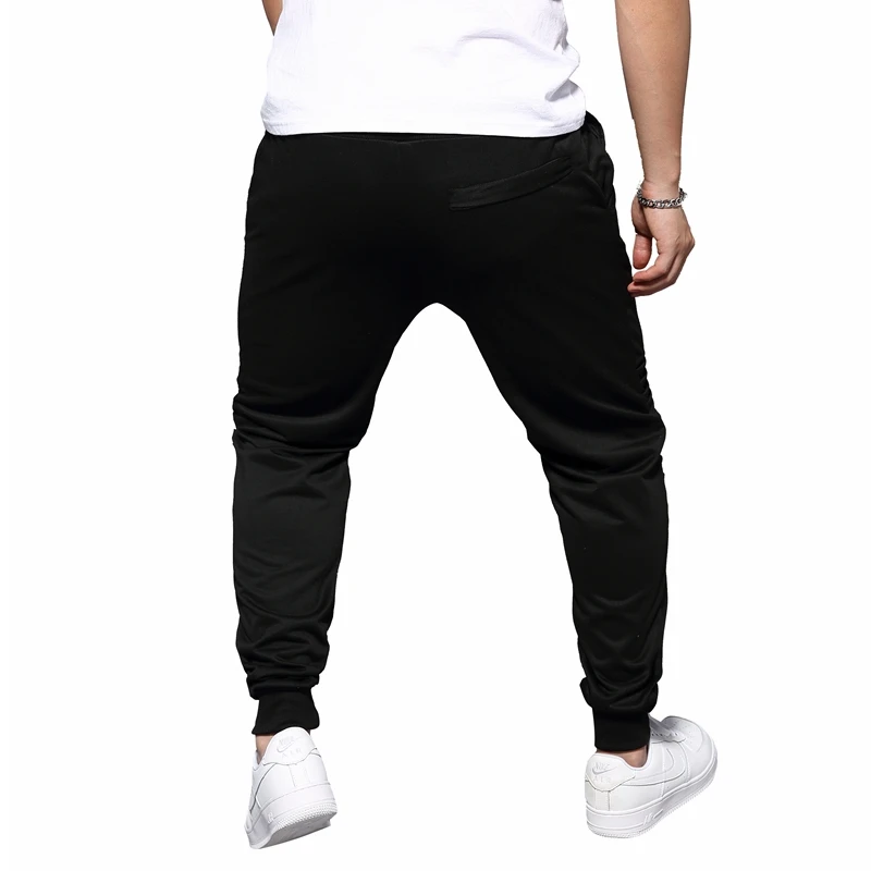 

2020 Large Size Autumn New Men's Casual Pants Men's Solid Color Pleated Active Pants Men's Loose Corset Pants