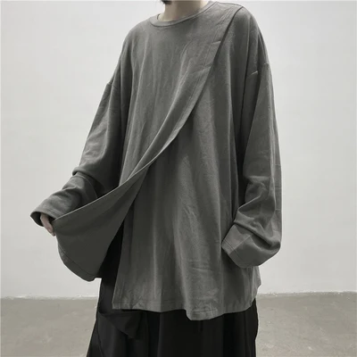 Новая модная Осенняя Свободная куртка с длинными рукавами для больших