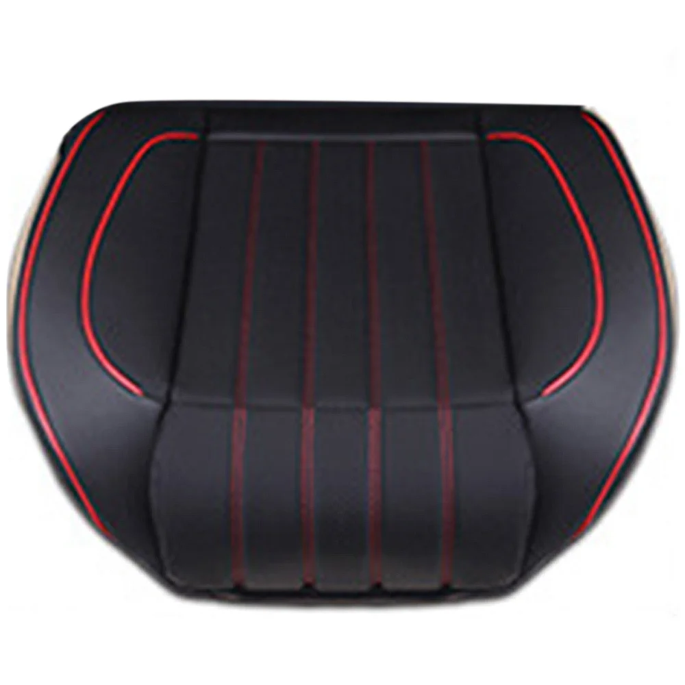 

Car Seat Cover Front Row Cushion Four Seasons Breathable Protector PU Leather Anti-slip Edge Wrapping Design Car Seat Mat