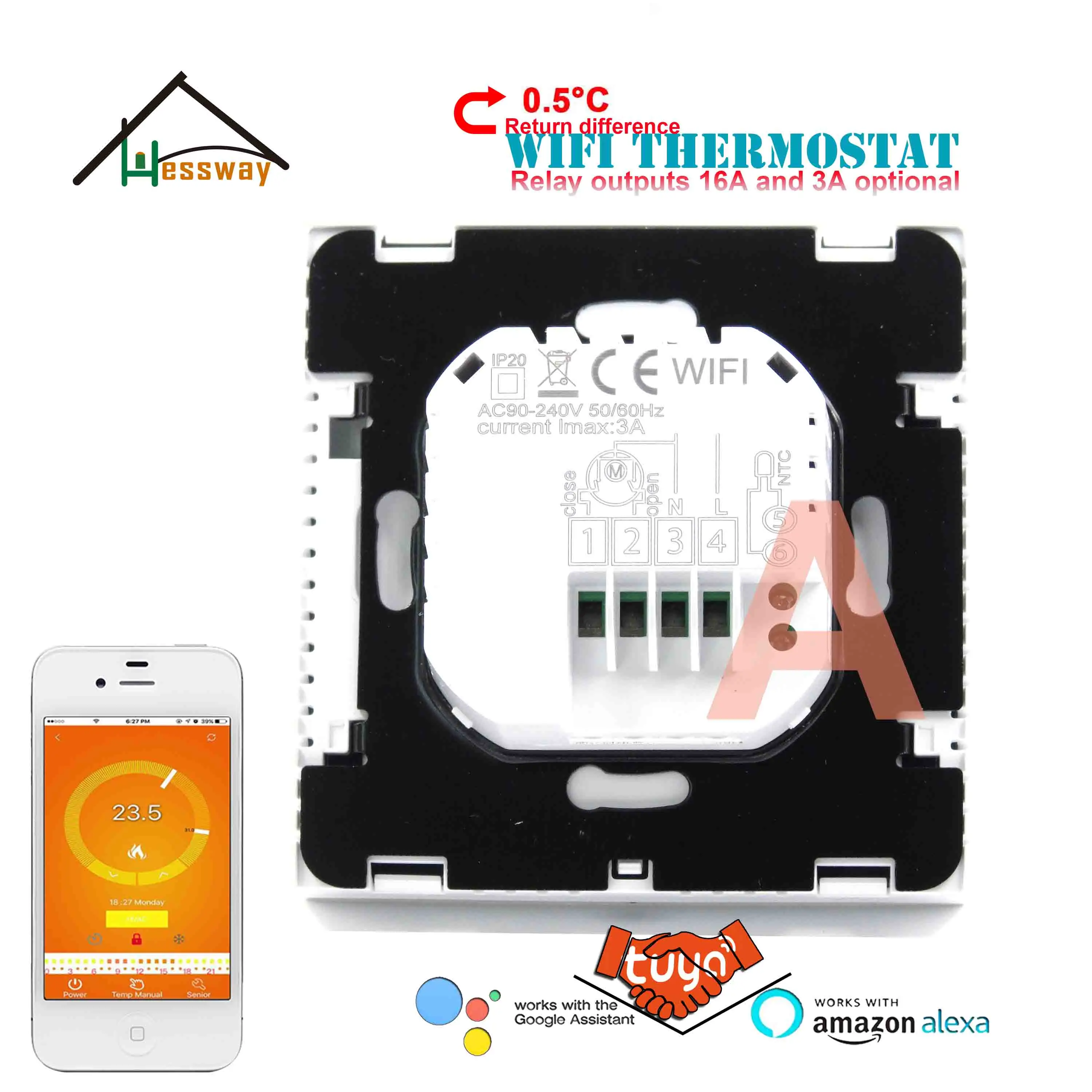 Термостатические клапаны HESSWAY радиаторы для бойлера Wi Fi термостат Электрический
