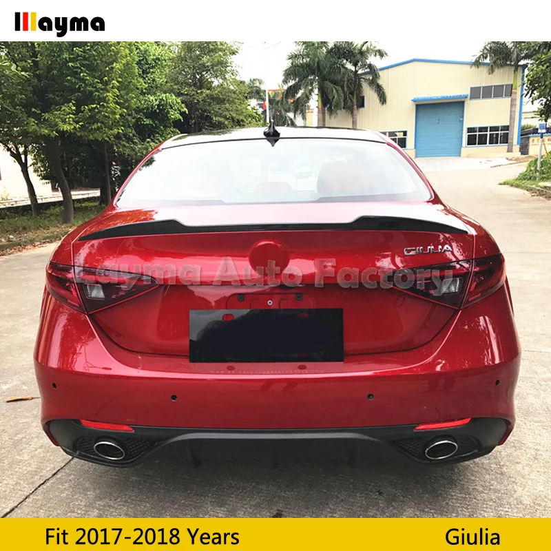 Стильный спойлер QV для заднего багажника из углеродного волокна Alfa Romeo Giulia 2017 HP
