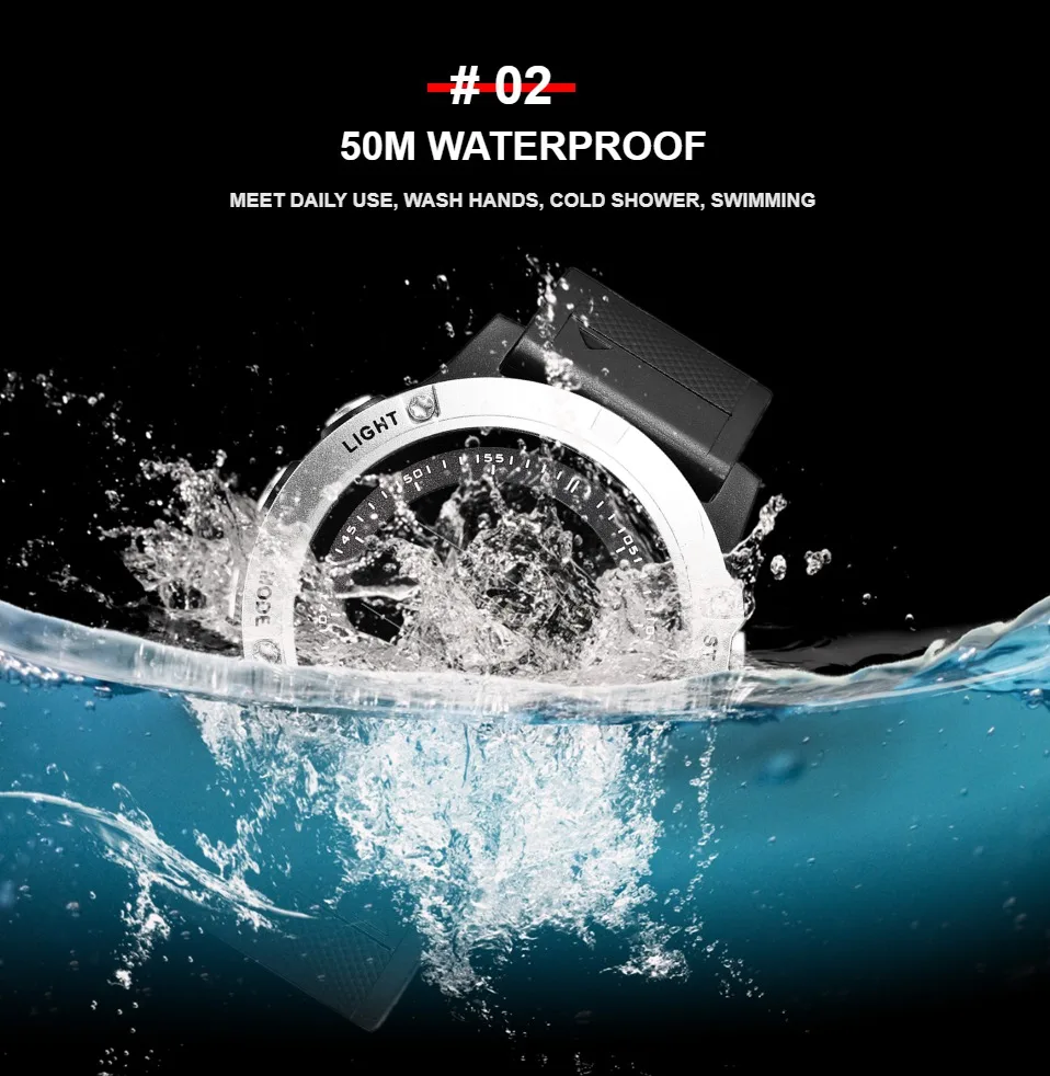 Модные Цифровые мужские часы OHSEN цвета хаки спортивные водонепроницаемые