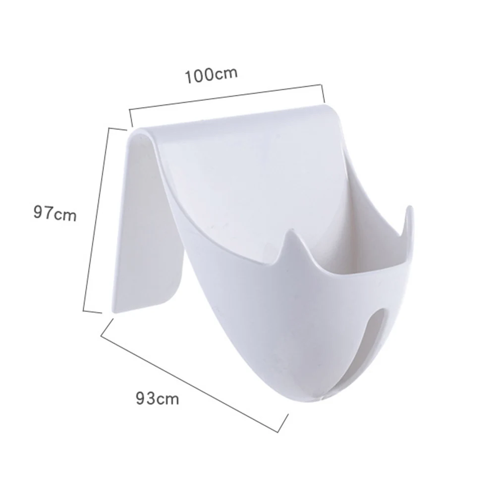 

Home No Drilling Bathroom Wall Mounted Soap Holder Drain Plate Dish Container