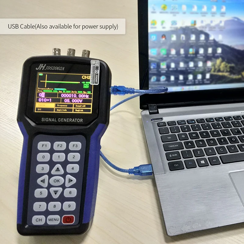 Цзиньханьская JDS2062A цифровой генератор сигналов Ручной осциллограф мультиметр