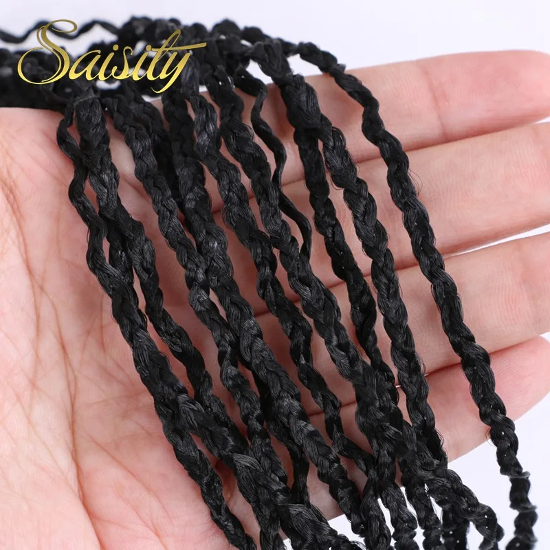 Saisity 2" 48 прядей/упаковка 50 г Zizi длинные вьющиеся плетеные пряди Омбре коробка косички синтетические крючком волосы для наращивания Zizi косички
