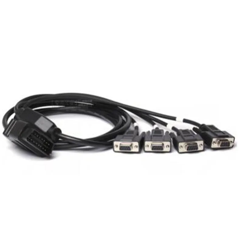 2021 OBD2 16 Pin проводка кабеля Шнур 1 мужчина к 4 DB9 Интерфейс для RS232 диагностический