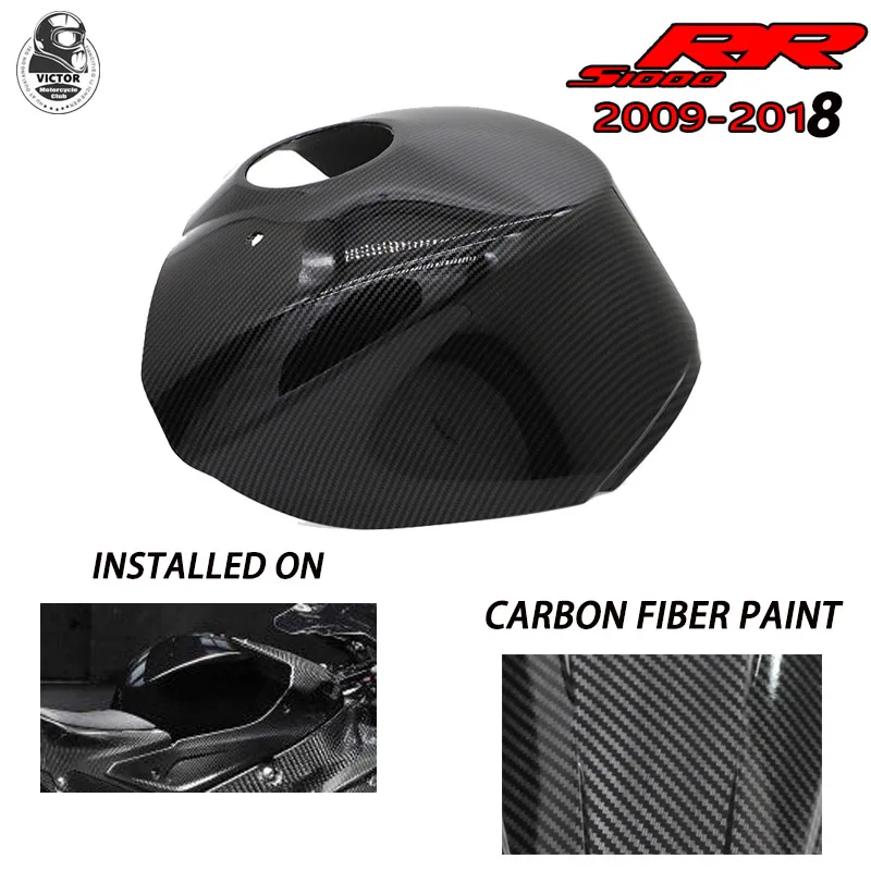 

For BMW S1000rr Fuel Tank Cover Fairing Kit ABS Plastic Carbon Fiber Color For S1000 RR Twill Glossy Weave 2009-2018