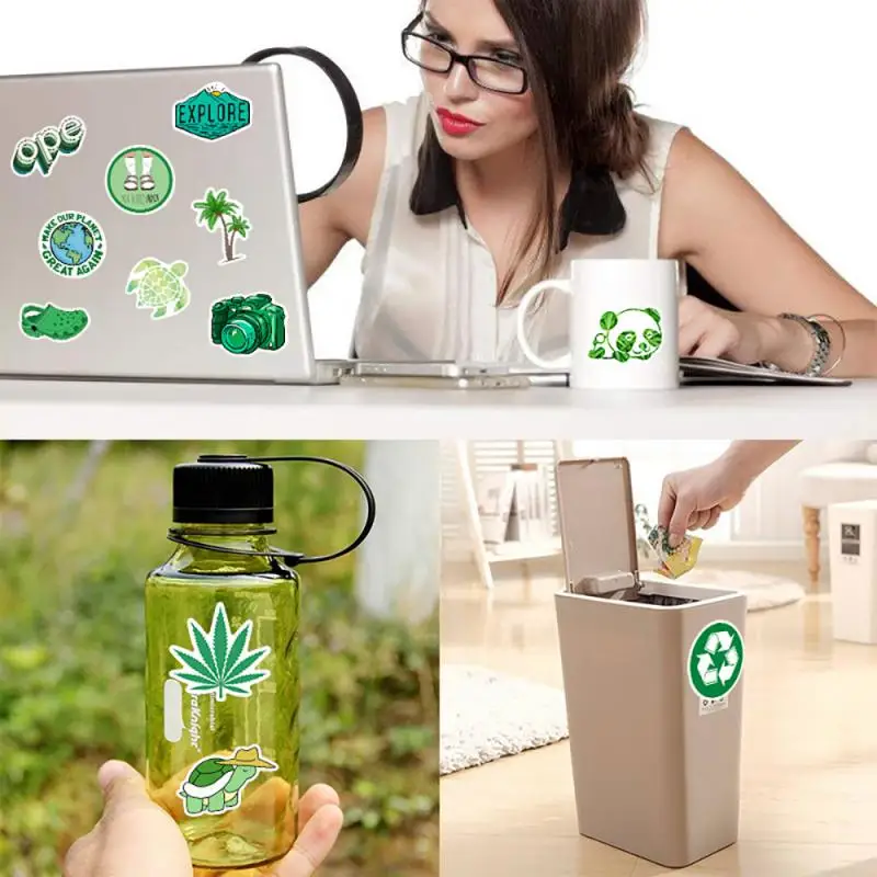 

50PCS 7 Styles Stickers Colorful Cute Fruit Animal Mini Stickers Laptop Luggage Notebook Decoration Waterproof Kids Gift