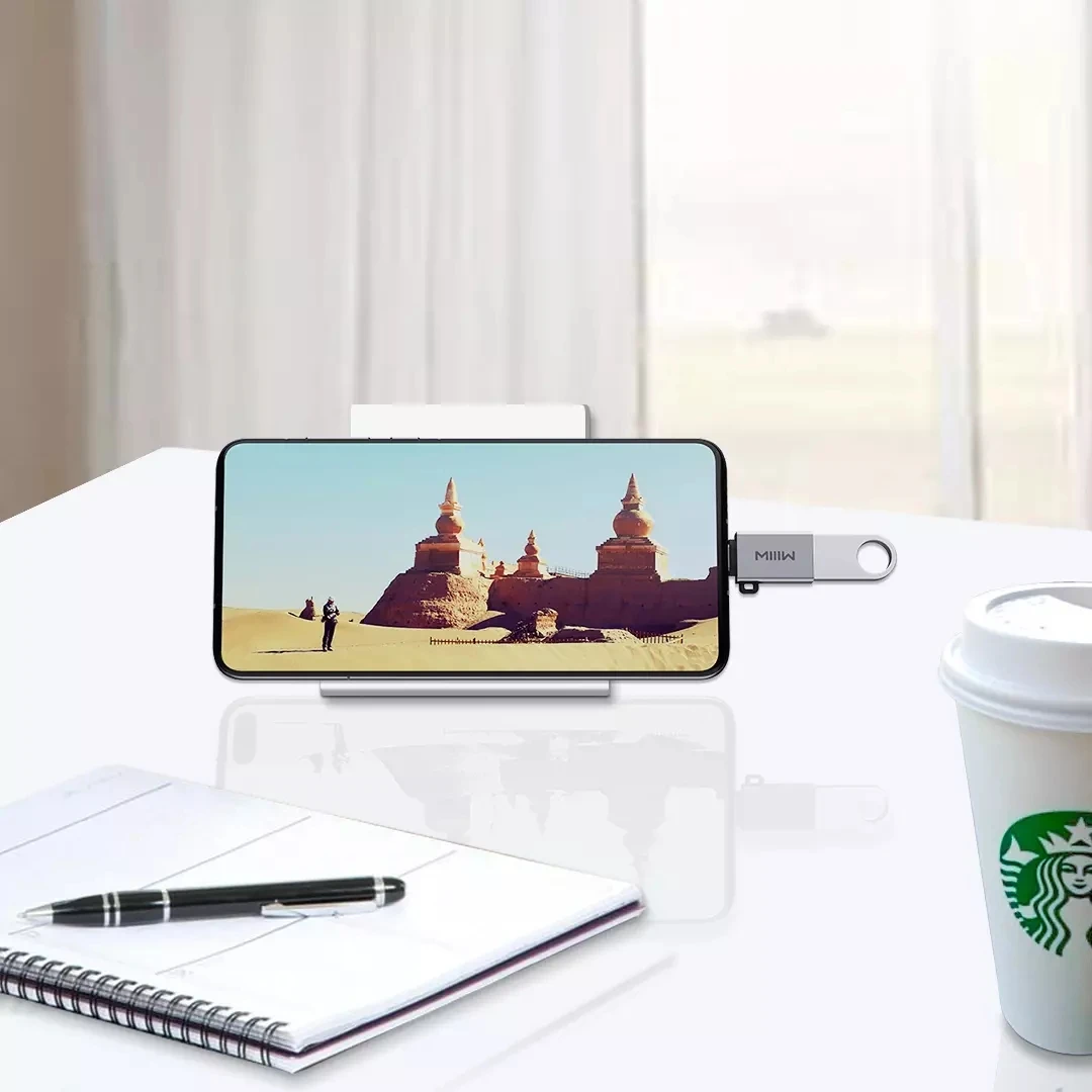 Адаптер Miiiw с Type C на USB OTG передача мощности интерфейса для телефона подключенного