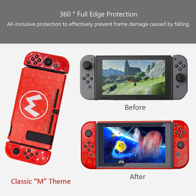Чехол для Nintendo Switch Shell PC чехол Защитный Тонкий Красочный NS Swith аксессуары |