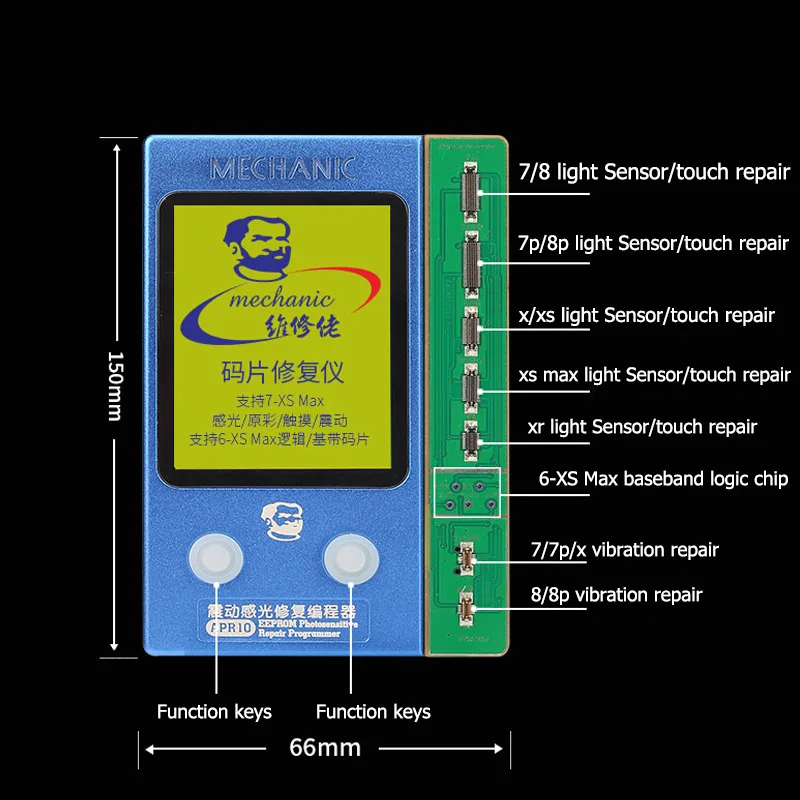 Программатор MECHANIC EEPROM для iPhone 7 7P 8 8P X XR XS MAX Фоточувствительный оригинальный цвет