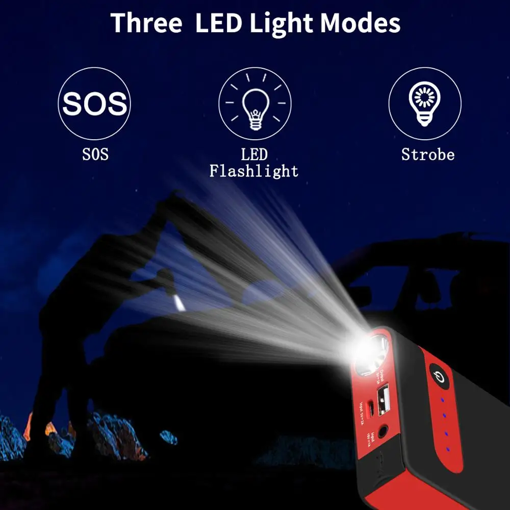 AsperX 10000 мАч автомобильное бустер скачка Стартер автомобиля аварийного Батарея