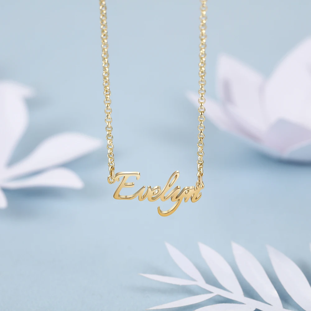 Пользовательское имя модное ожерелье с подвеской персонализированное надписью
