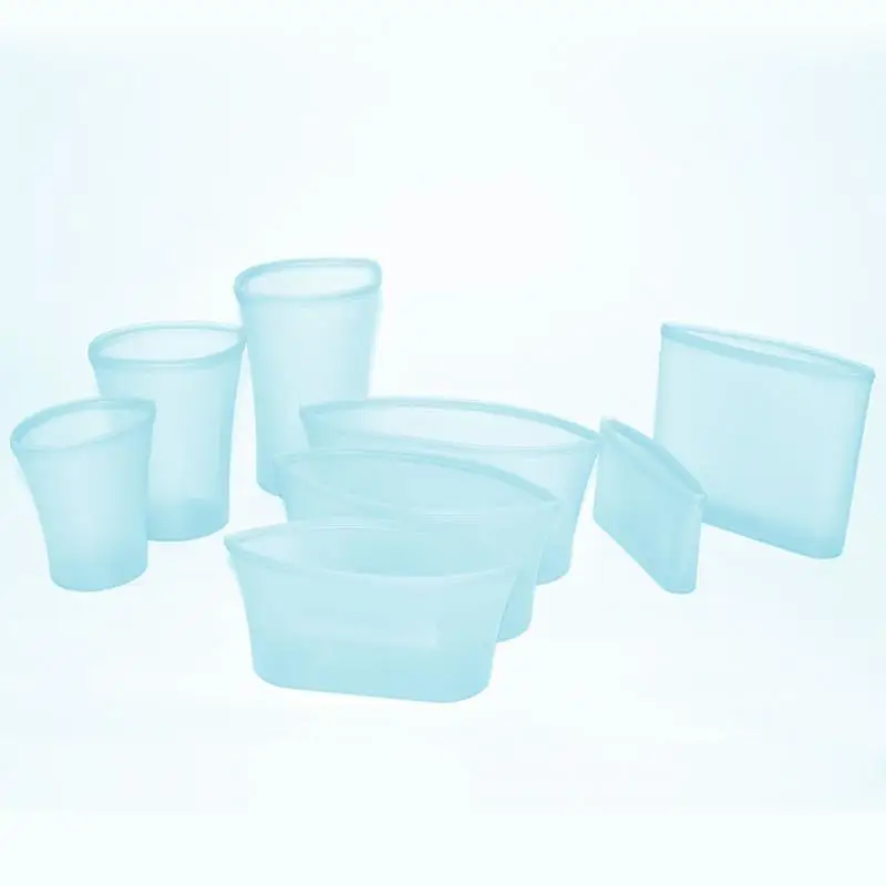 8PCS Cup Bag Bowl 10 шт. мешок для хранения на молнии большой/маленький Подогрев еды свежий Сейд кухонные аксессуары многоразовые замораживание - Цвет: 8PCS Cup Bag Bowl
