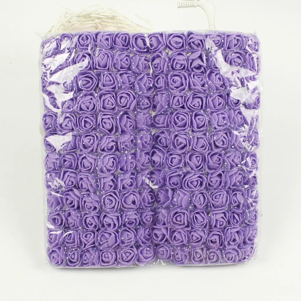 

Artracyse 144pcs/pack of Diy Hand Decorated Wreath Material Corsage Iron Wire Simulation Lace Foam Rose Bouquet