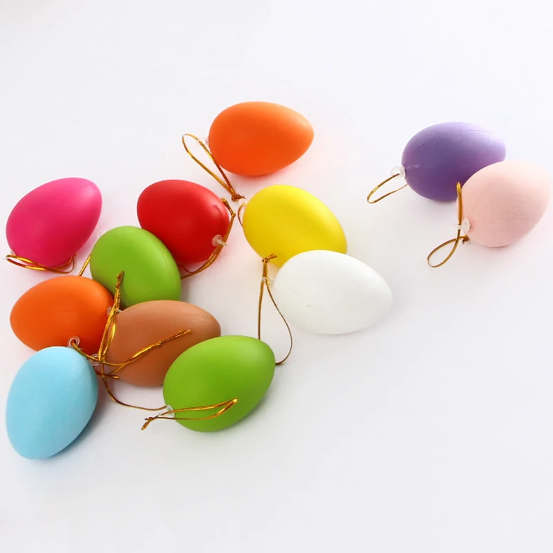 12 шт. разноцветные пасхальные яйца детские игрушки ручной работы|Украшения
