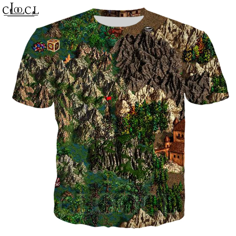 Классическая футболка CLOOCL с героями игры Герои магии и волшебства 3D принтом