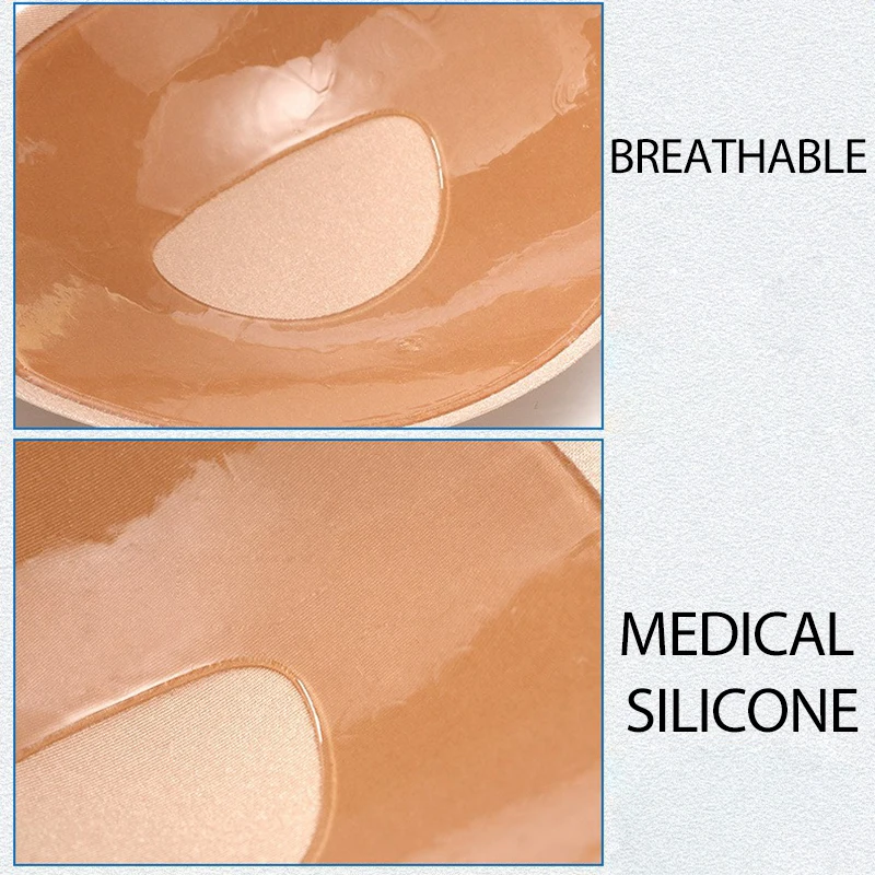 Бюстгальтер силиконовый с чашками пуш-ап и открытой спиной без бретелек | Женская