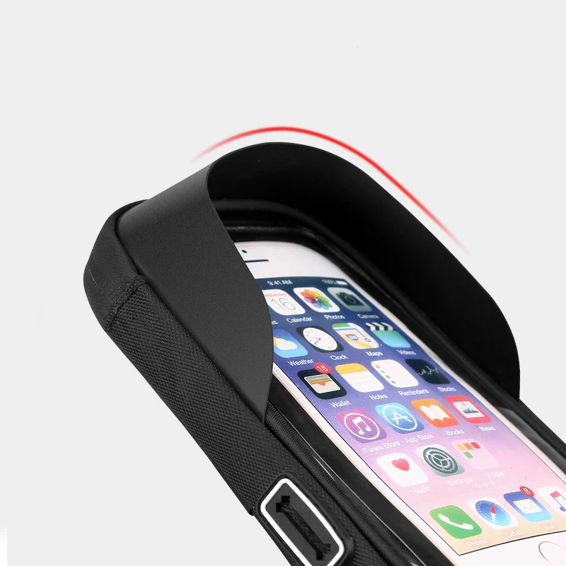 6.4 inch Waterproof Bicycle Phone Holder Stand Motorcycle Handlebar Mount Bag Cases Universal Bike Scooter Cell Phone Bracket